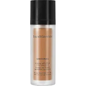 bareMinerals Original Liquid Mineral Foundation Broad Spectrum Spf 20, Medium Dark 23, 1 Fl Oz | Amazon (US)