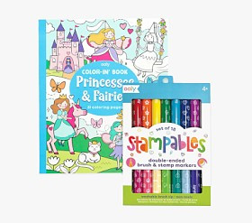 Happy Pack: Princess &amp; Fairies Stampables Coloring Pack | Pottery Barn Kids