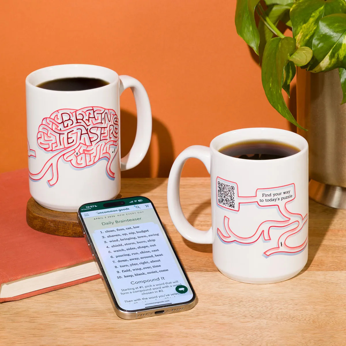Brainteasers Interactive QR Mug | UncommonGoods