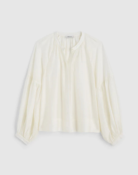 Shirred Balloon-Sleeve Top | Madewell
