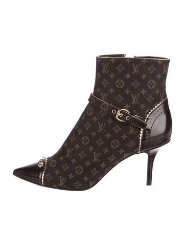 Louis Vuitton Monogram Idylle Ankle Boots | The Real Real, Inc.