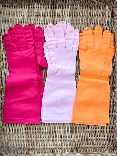 Cleaning day 🧹🧼🧽🧺 linked all my favorite cleaning supplies as well as these cheerful dish washing gloves 😃

#LTKhome