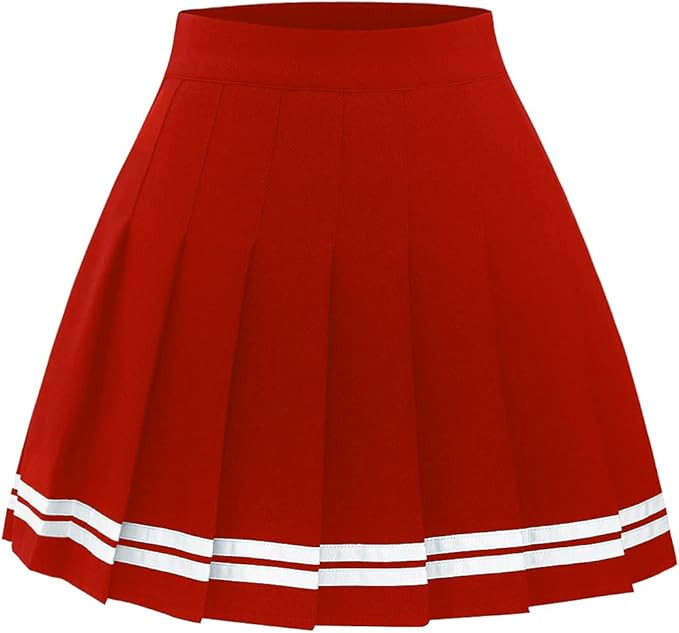 Timormode Women’s Pleated Skirt Mini Skater Basic Skirt School Cheerleader | Amazon (US)