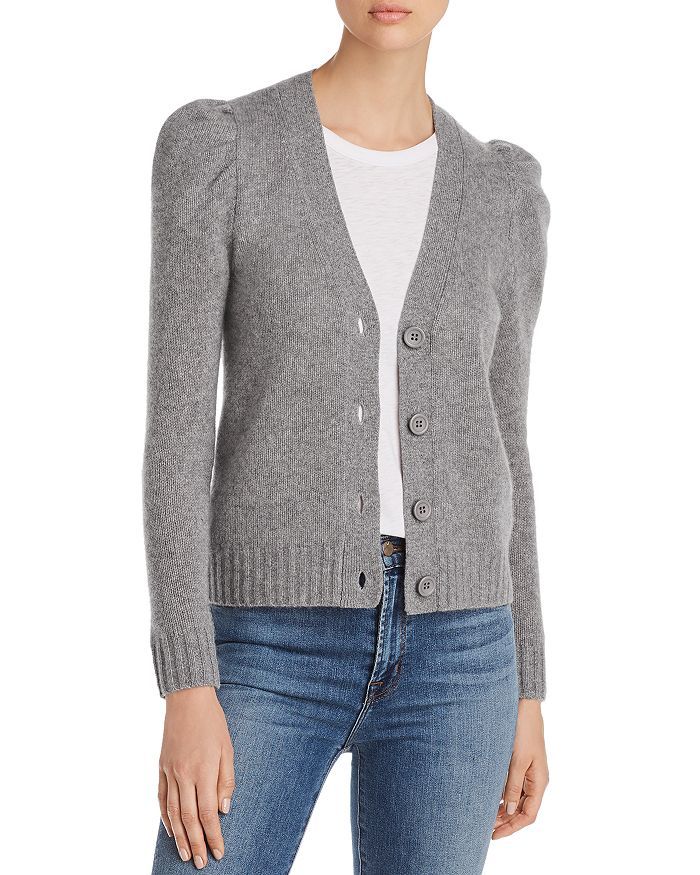 Puff-Sleeve Cashmere Cardigan - 100% Exclusive | Bloomingdale's (US)