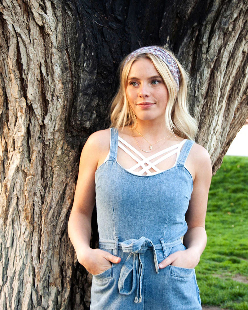 Criss Cross Camisole Brallete | Half Tee
