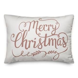 Pink Merry Christmas Throw Pillow | Michaels Stores