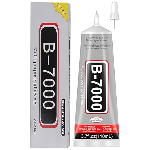3.7oz B7000 Rhinestone Clear Glue for Jewelry Making, 110 ml Multipurpose Adhesive Jewlery Glue f... | Amazon (US)