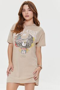 West Coast Graphic T-Shirt Dress | Forever 21 | Forever 21 (US)