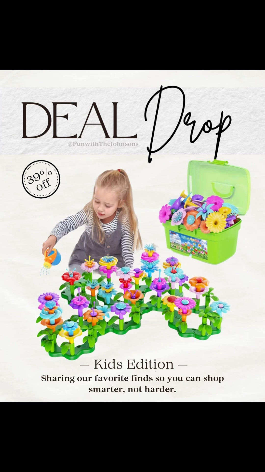 This 130-piece Flower Garden Toy lets kids build endless floral designs while practicing creativity and fine-motor skills. Perfect for ages 3–7 who love imaginative play, sorting, and creating. A top gift for little gardeners!
#FlowerGardenToy #STEMToys #CreativePlay #ToddlerGifts #PreschoolGifts #EducationalToys #HolidayGiftGuide 

#LTKCyberWeek #LTKKids #LTKGiftGuide