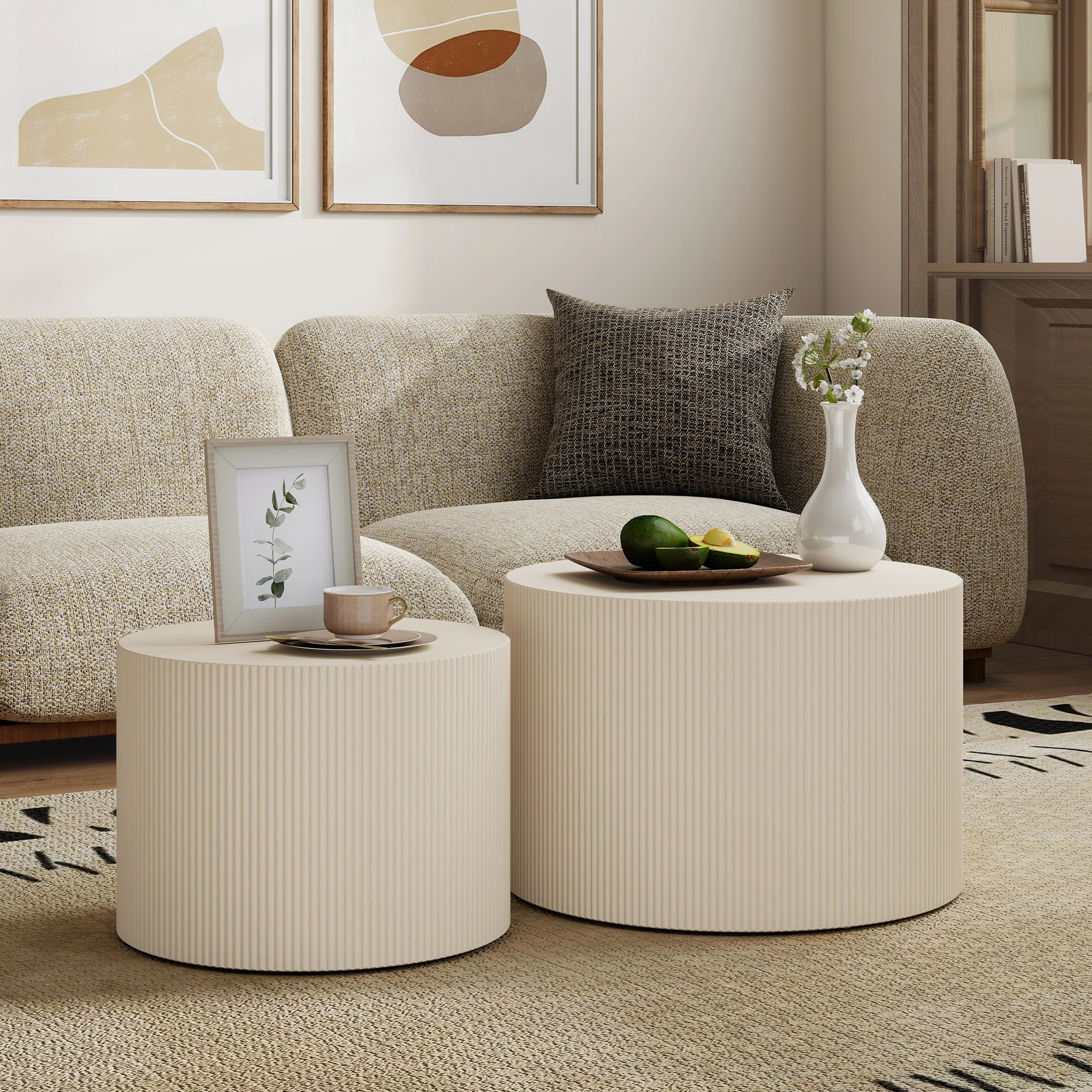 23.6" Round Nesting Coffee Table Set | Wayfair North America