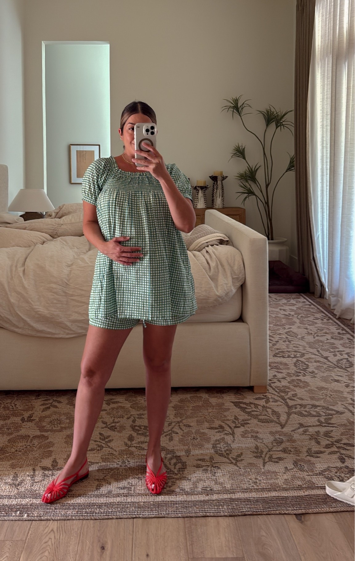 This set was made for summer😍 wearing size M to fit the bump.

#LTKsummer #LTKstyletip