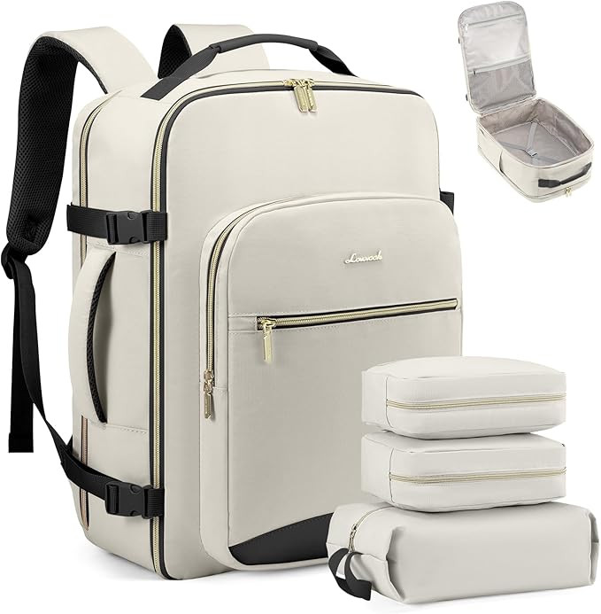 LOVEVOOK Travel Backpack for Women & Men 40L,Airline Approved Carry On Backpack Travel Essentials... | Amazon (US)