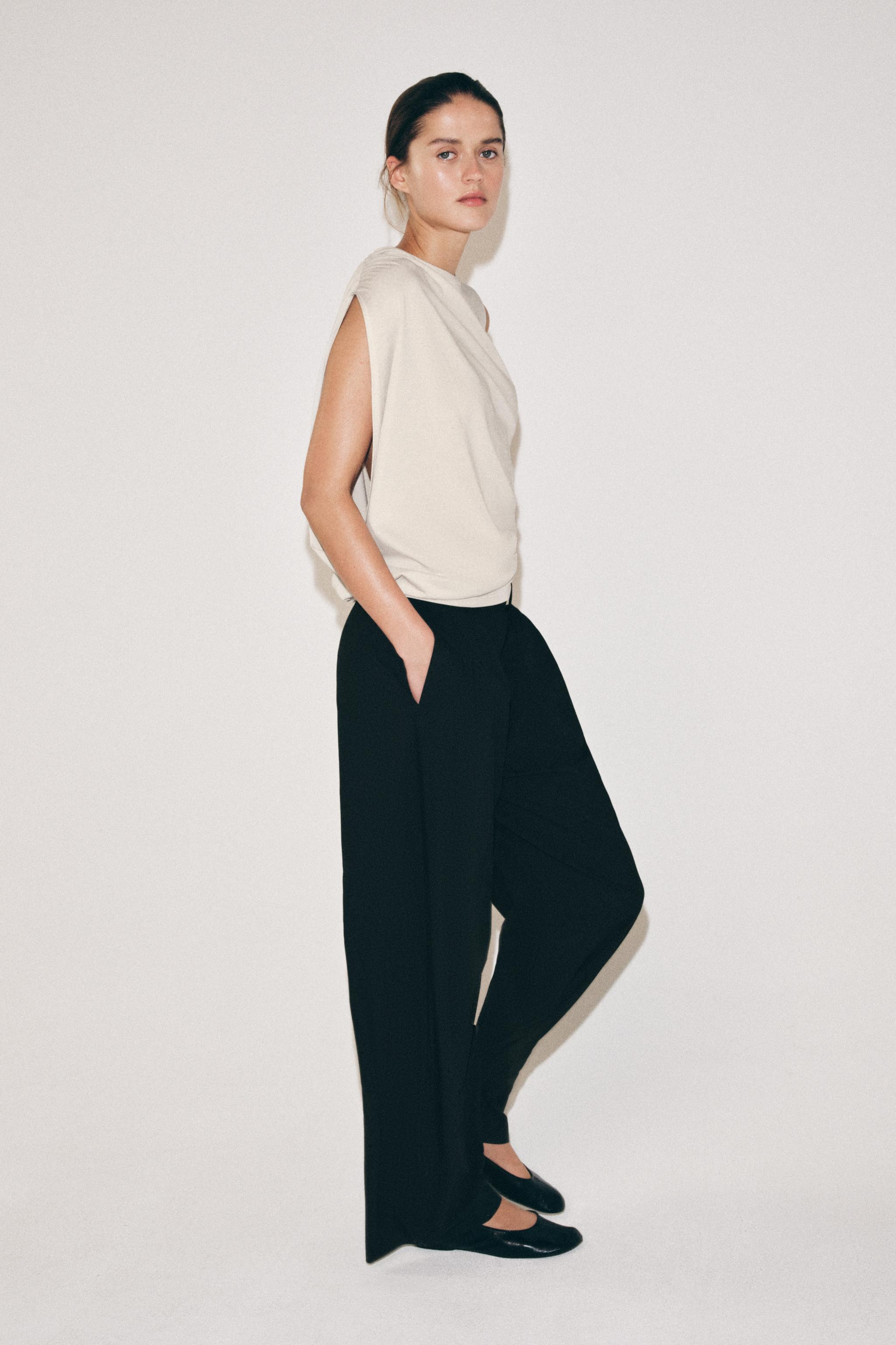 DRAPED ASYMMETRIC TOP | Zara US