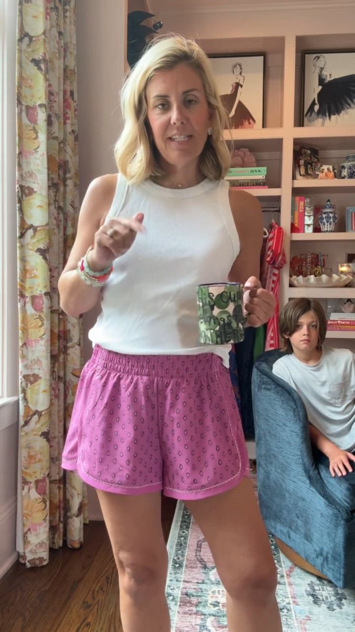 Now these shorts are a keeper! 
Tank - medium petite (size up) 
Shorts - small
Sneaker - 8 tts 

*code Catherine20 at Allie + Bess

#LTKdayinmylife #LTKootd #LTKmomlife