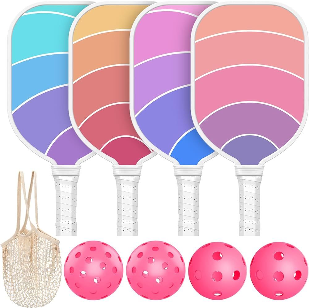 Pickleball Paddles Set USAPA Approved, Lightweight and Durable with Unique Design, USAPA Approved... | Amazon (US)