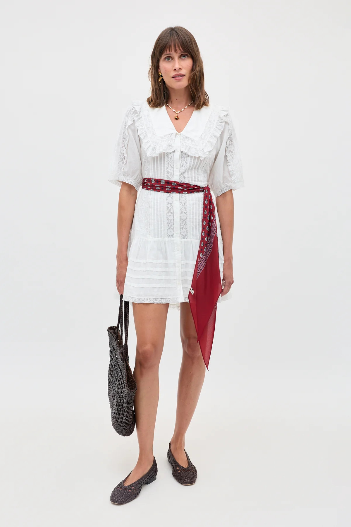 Dove  -  Pansy Embroidery White | Rixo