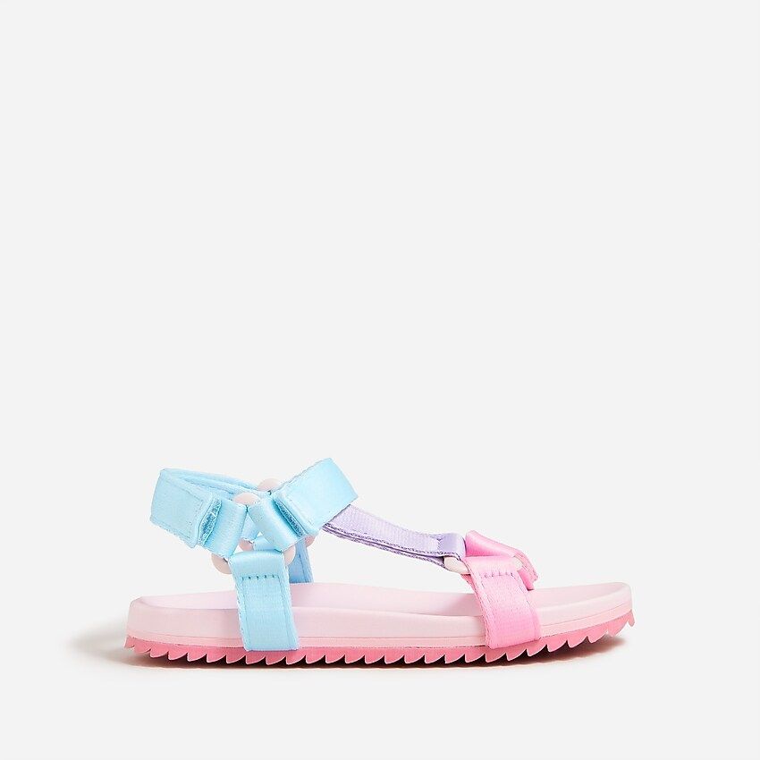 Girls' sporty-strap sandals in colorblock | J.Crew US