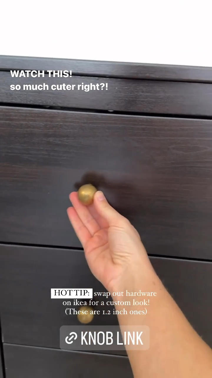 DIY Hack! Swap knobs out to make your furniture look more luxe! 

#LTKstyletip #LTKBacktoSchool #LTKhome