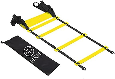 H&H 12 Rung Agility Ladder, Agility Training Ladder Speed Training Equipment with Carry Bag, Foot... | Amazon (US)