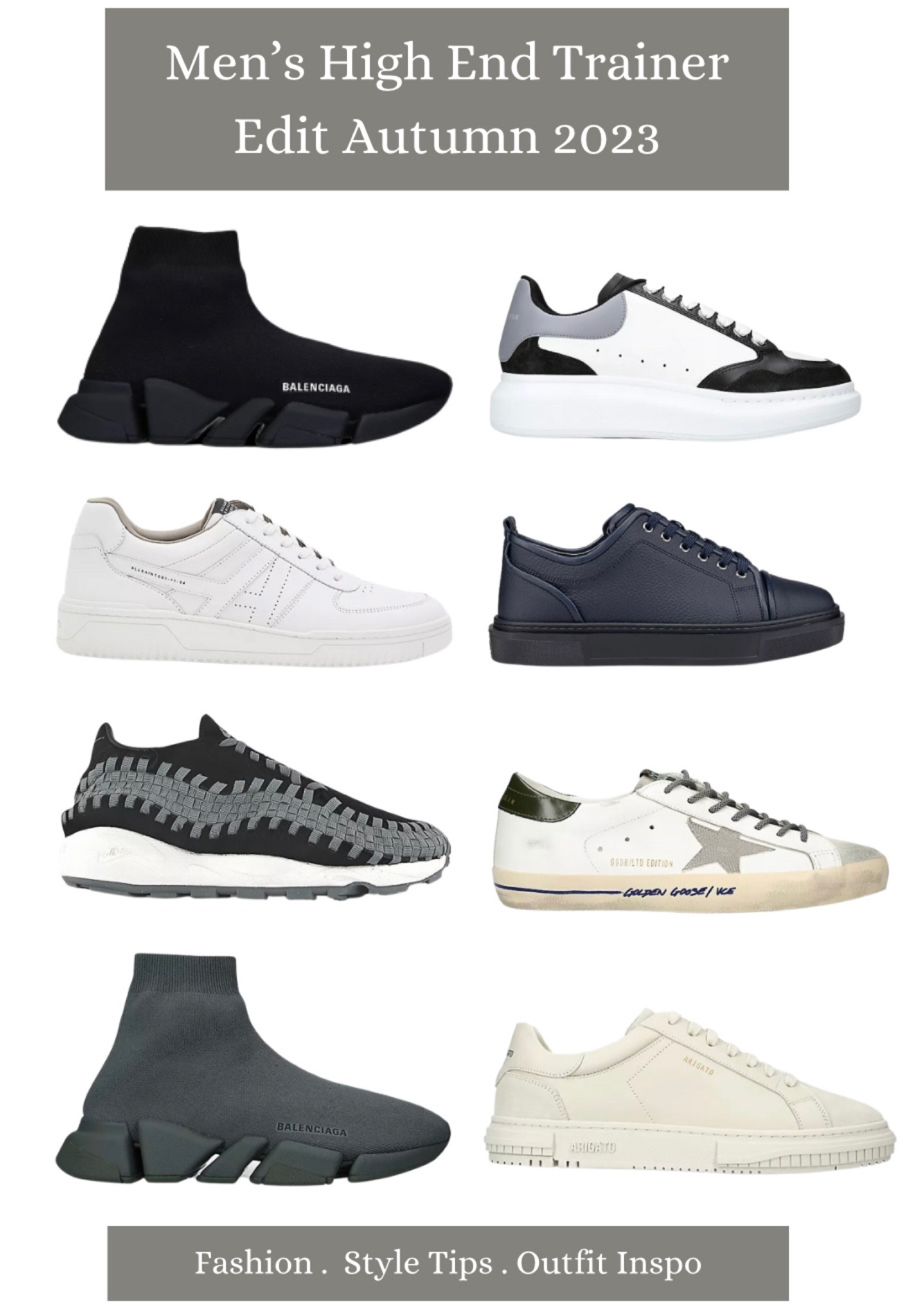 Men’s High End Trainers 👟👟👟 

Mensware, Mens Fashion, Mens Fashion Tips, Mens Style, Trainers, Sneakers, Neutral Trainers, Grey Trainers, Black Trainers, Balenciaga, Nike, Christian Louboutin, All Saints 

#LTKshoecrush #LTKU #LTKmens