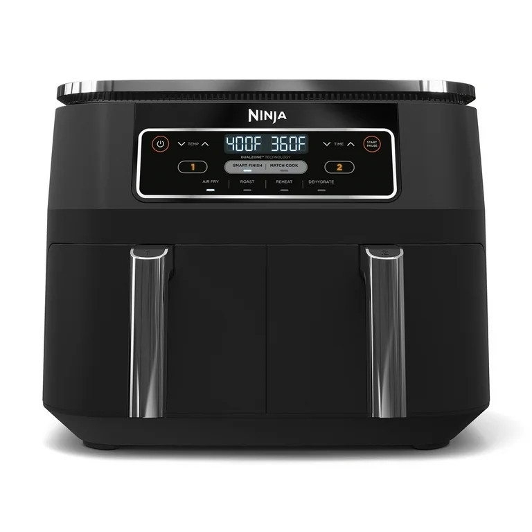 Ninja Foodi 4-in-1 8 Qt Air Fryer w/ DualZone Technology, 2 DualZone FlexBasket, DZ100 Black - Wa... | Walmart (US)