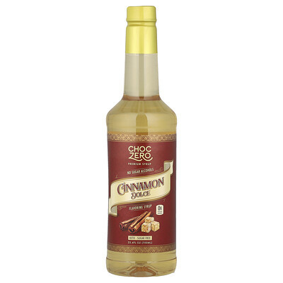 ChocZero, Premium Syrup, Cinnamon Dolce, Sugar Free, 25.4 fl oz (750 ml) | iHerb