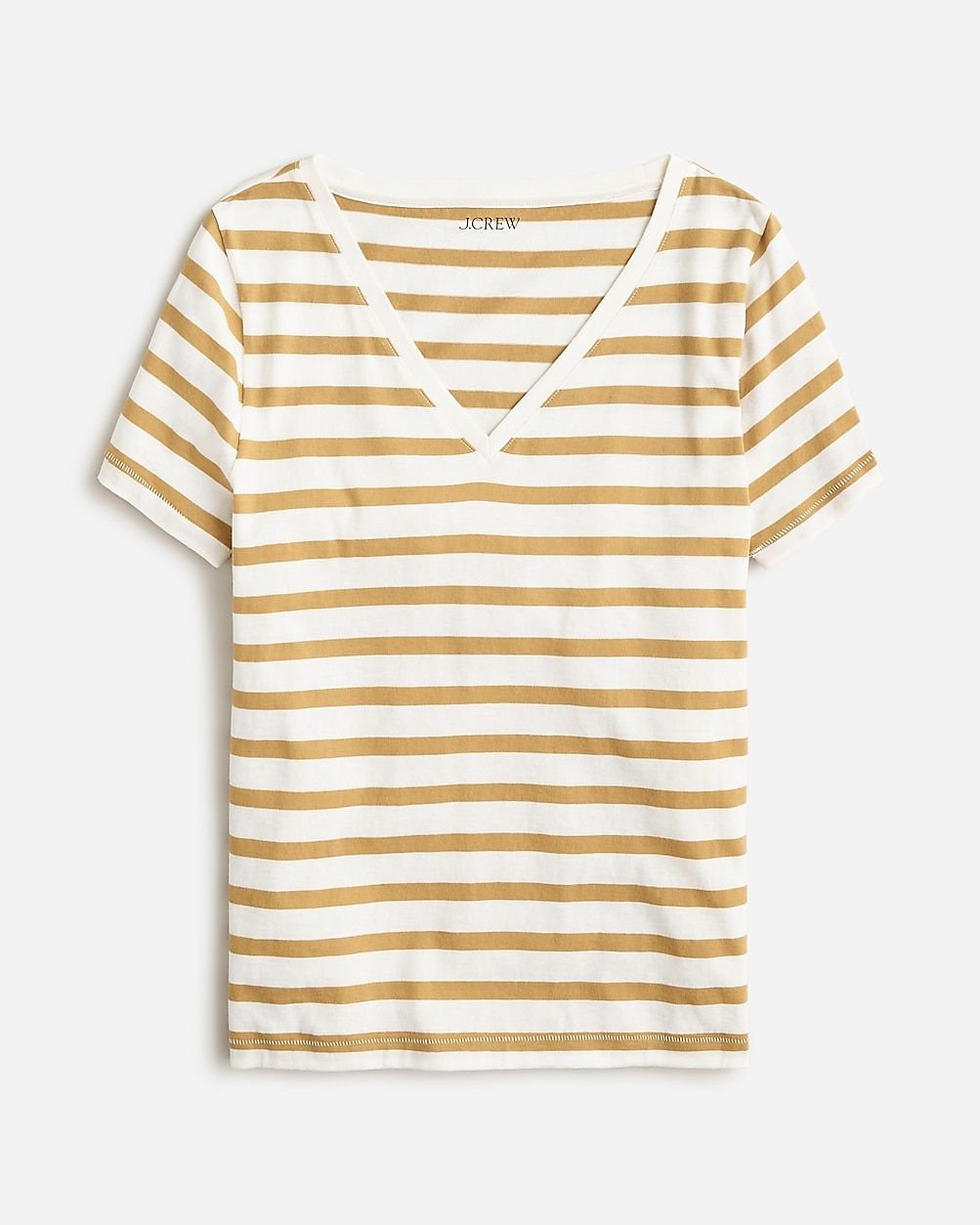 Vintage jersey classic-fit V-neck T-shirt in stripe | J.Crew US