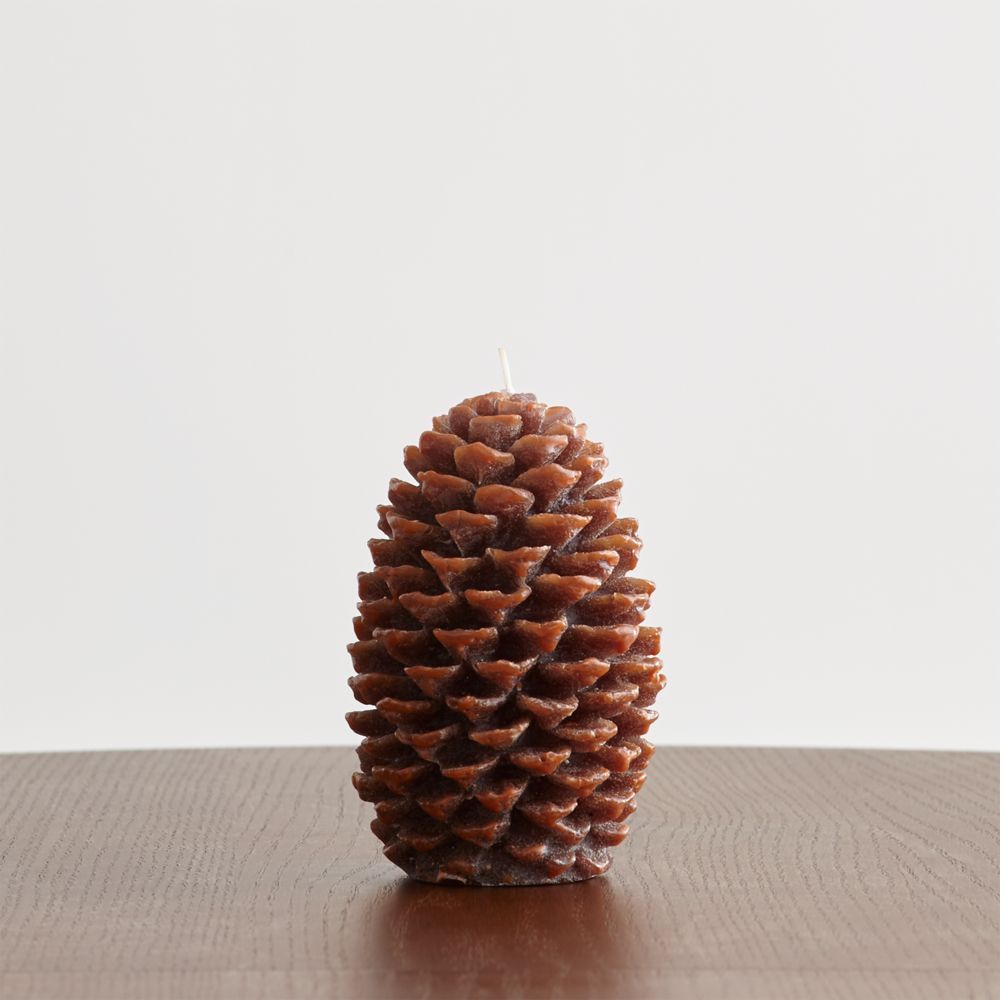 Small Pinecone Candle | Crate & Barrel