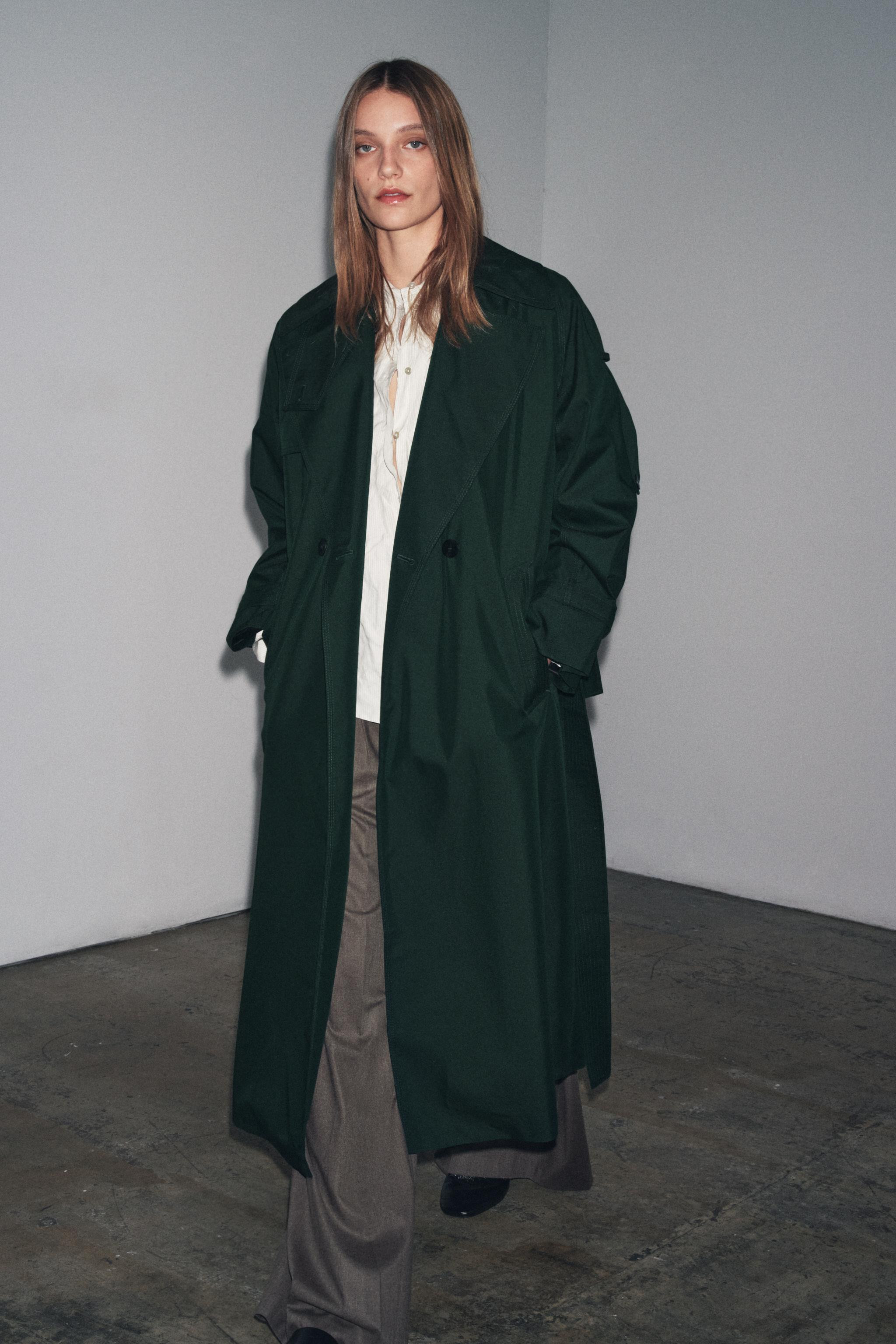OVERSIZED WATER REPELLENT TRENCH COAT ZW COLLECTION | Zara US