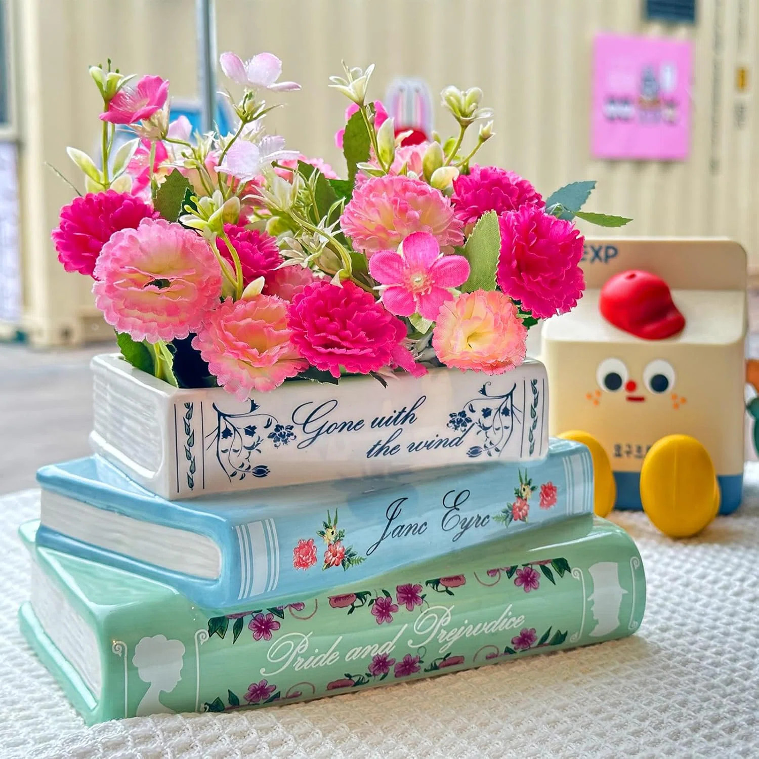 Small Book-shaped Ceramic Planter | Wayfair North America
