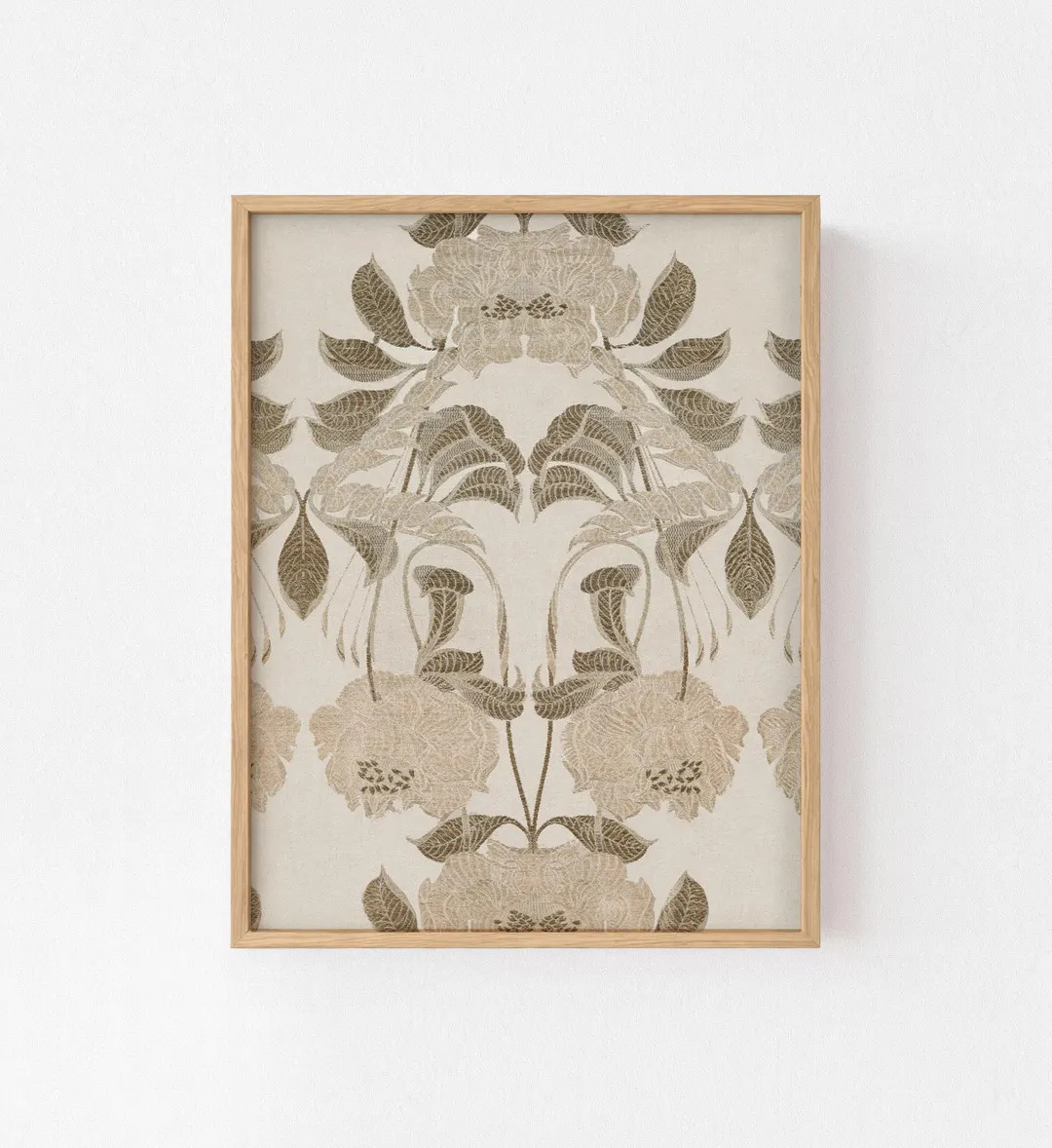 Gold Tapestry Print, Vintage Textile Pattern, Boho Wall Art (Digital Download) | Etsy (US)