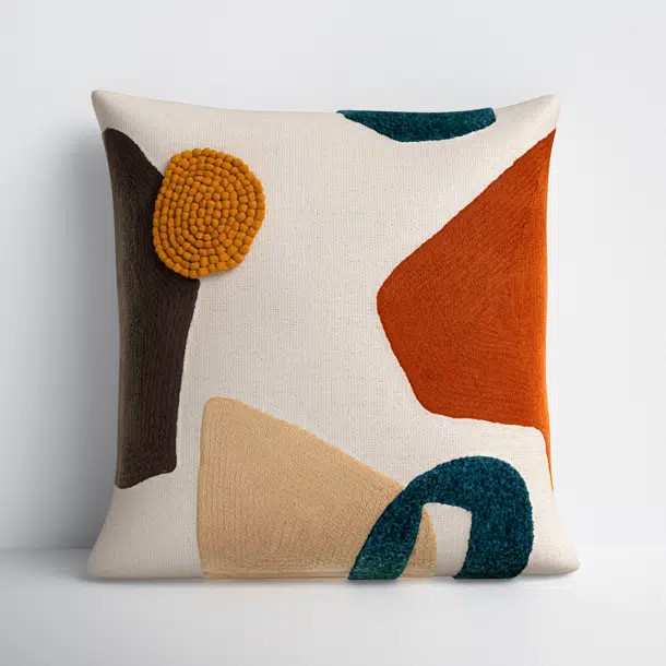 Fulbourn Embroidered Cotton Throw Pillow | Wayfair North America