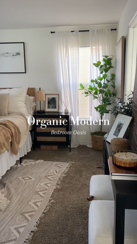 My room is about 90% complete just needs a few more tocuhes and I kinda want yo change my comforter set. What do we think? 

Home decor, transitional home decor, modern home, organic home, organic modern, black furniture, wood accents, Rattan accents, bedroom design, entryway table

#LTKVideo #LTKhome #LTKSeasonal