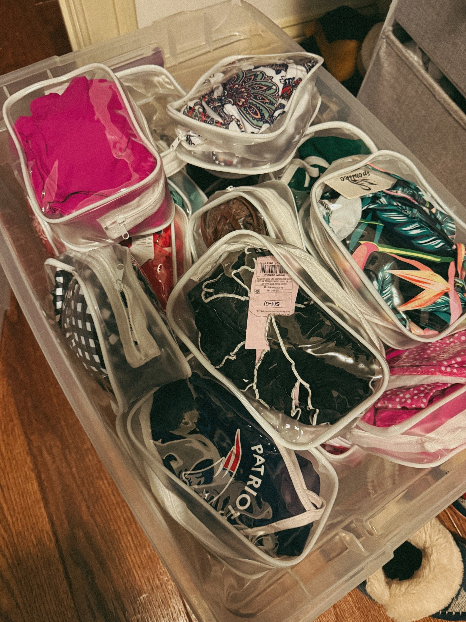 The absolute best way to organize bathing suits! Just throw them in your suitcase this way too!! 

#LTKFindsUnder100 #LTKFindsUnder50 #LTKHome