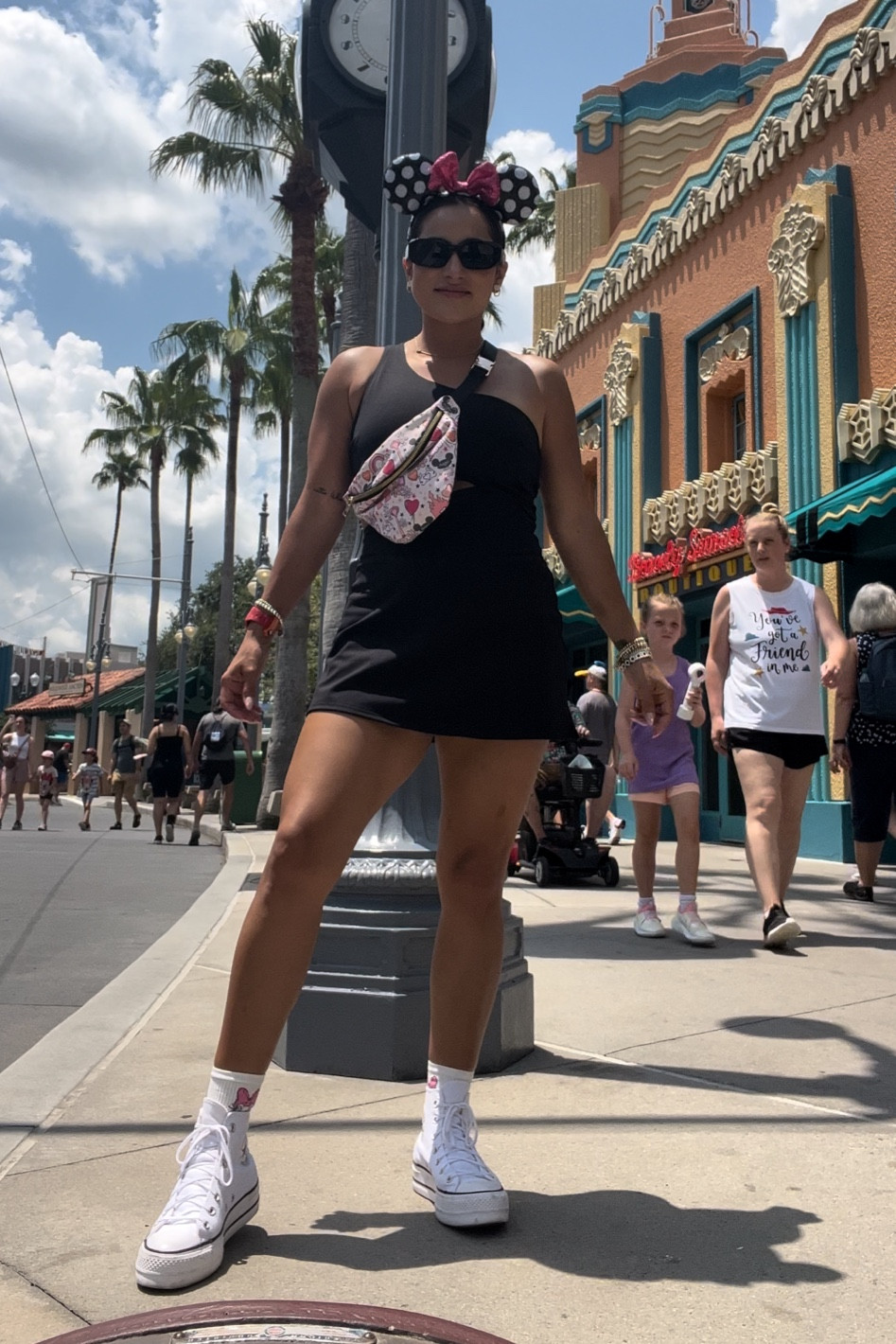 Disney outfit day 6. Hollywood studios. Dress small #disneyworldoutfit #disneyourfit #tennisdress #petitestyle 

#LTKSeasonal #LTKtravel #LTKstyletip