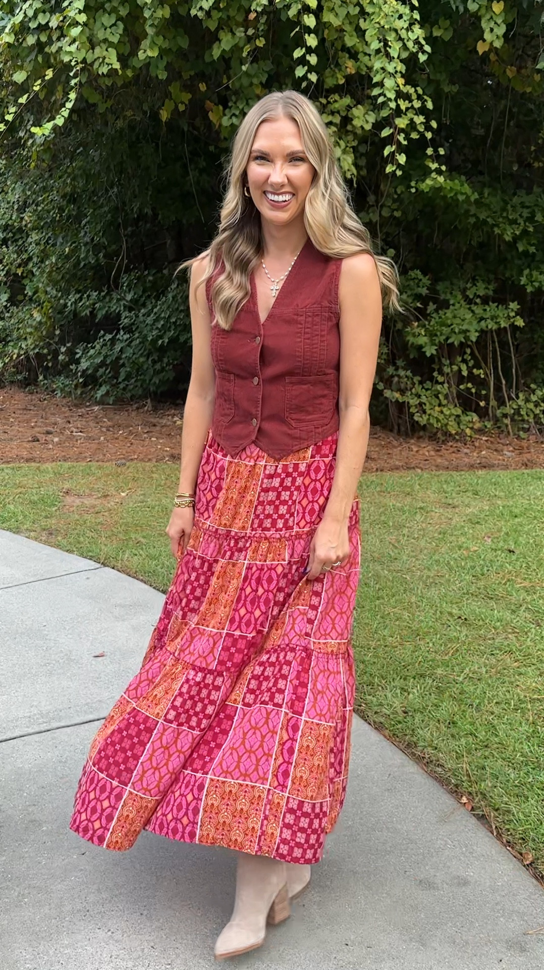 Favorite skirt from Amazon! 

Western Fashion 
Fall Outfit 
Fall fashion 
Moreewithmo 

#LTKSeasonal #LTKOver40 #LTKFindsUnder50