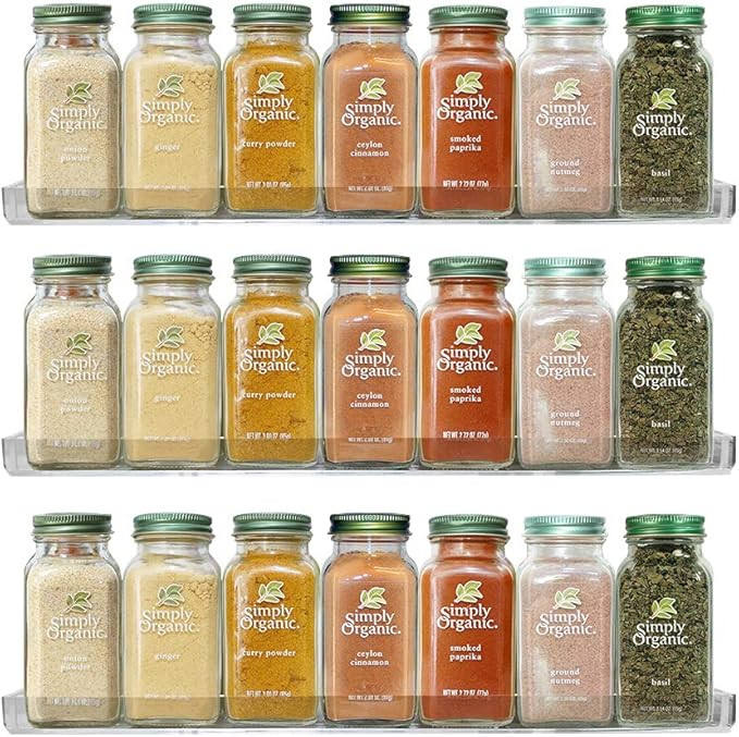 Urban Deco 15" Clear Acrylic Shelves For Wall Storage, Spice Rack Organizer Kitchen Shelves Wall ... | Amazon (US)