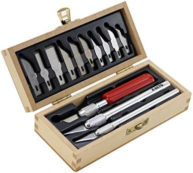 X-Acto Basic Knife Set | Set Contains 3 Precision Knives, 10 Precision Knife Blades, Wooden Chest... | Amazon (US)