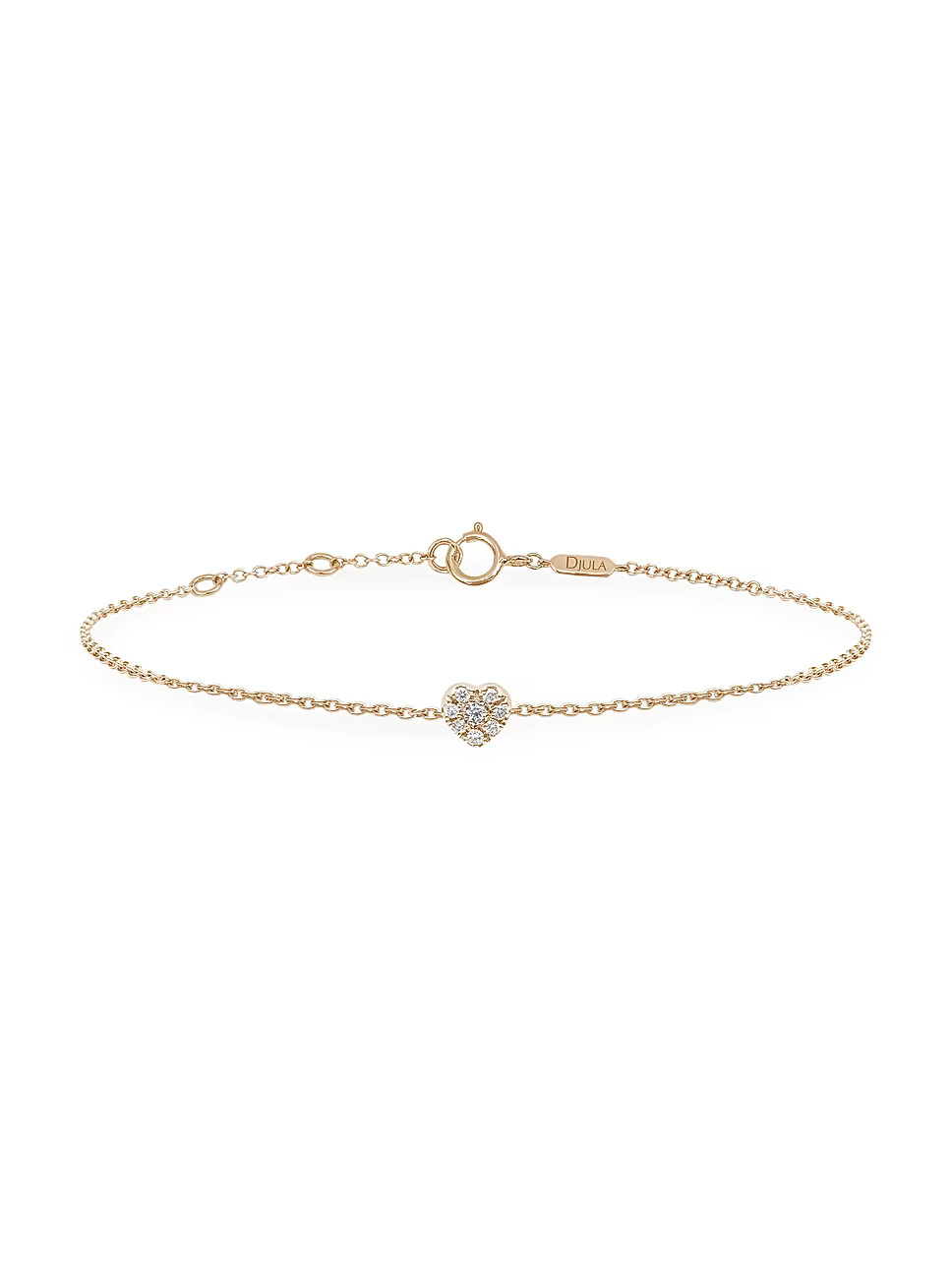 Magic Touch 18K Yellow Gold & Diamond Heart Chain Bracelet | Saks Fifth Avenue