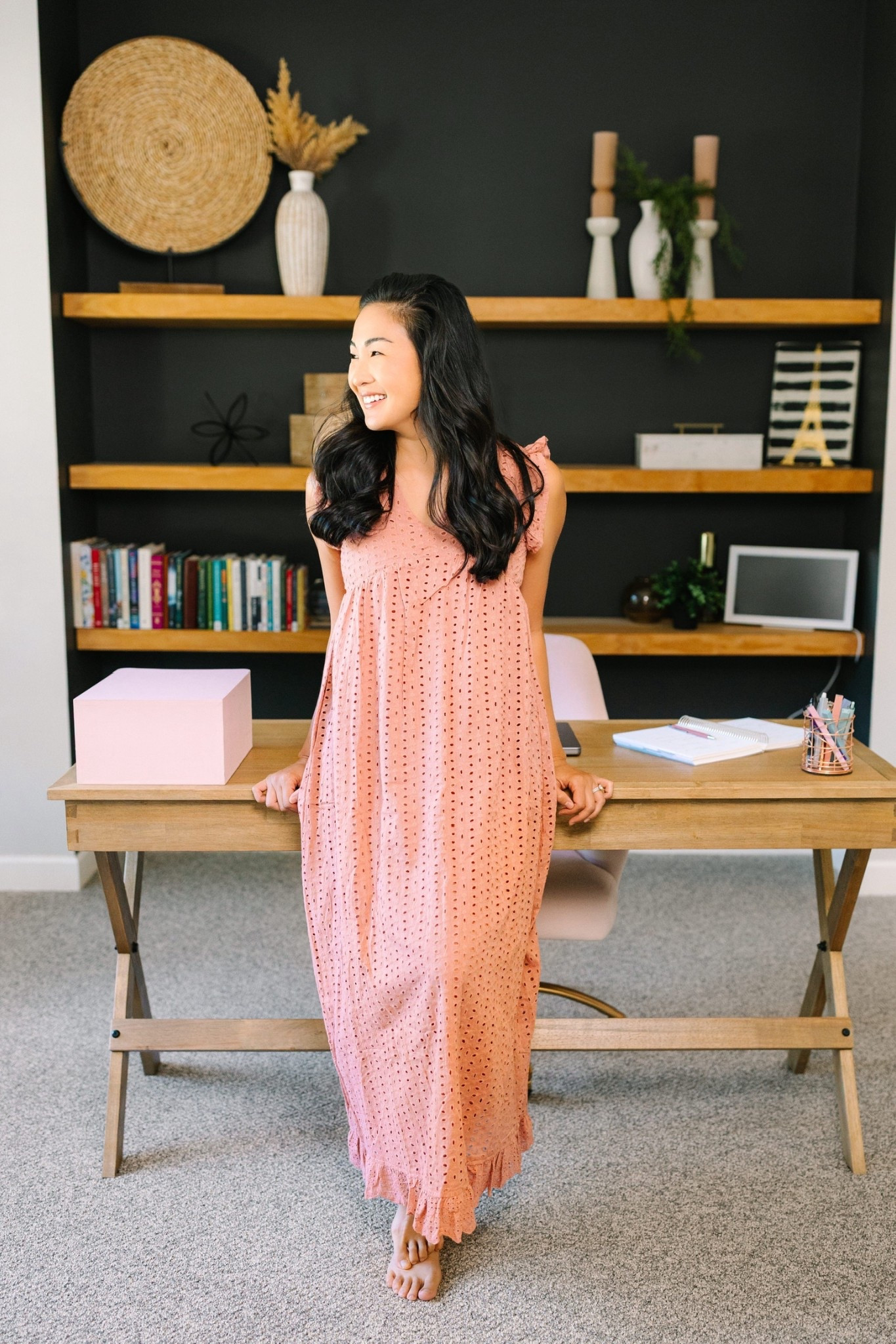 Work-from-home, but make it pretty 💗✨ This breezy pink number is proof you can look polished and feel comfy while conquering your to-do list.

#LTKHome #LTKWorkwear #LTKStyleTip