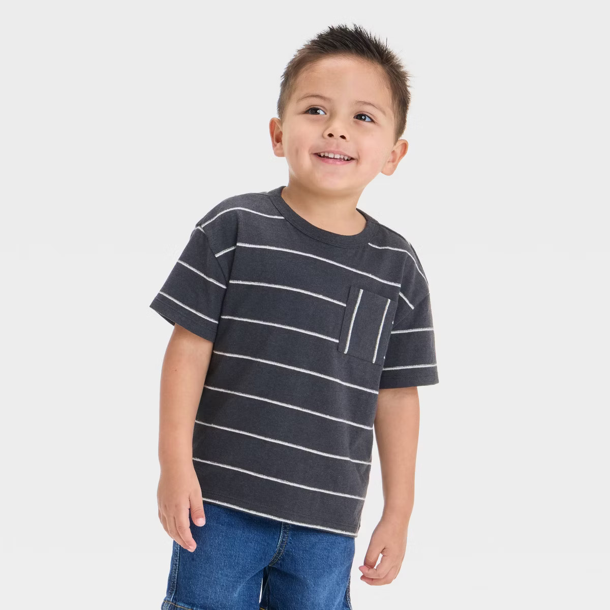 Toddler Boys' Short Sleeve Striped T-Shirt - Cat & Jack™ | Target