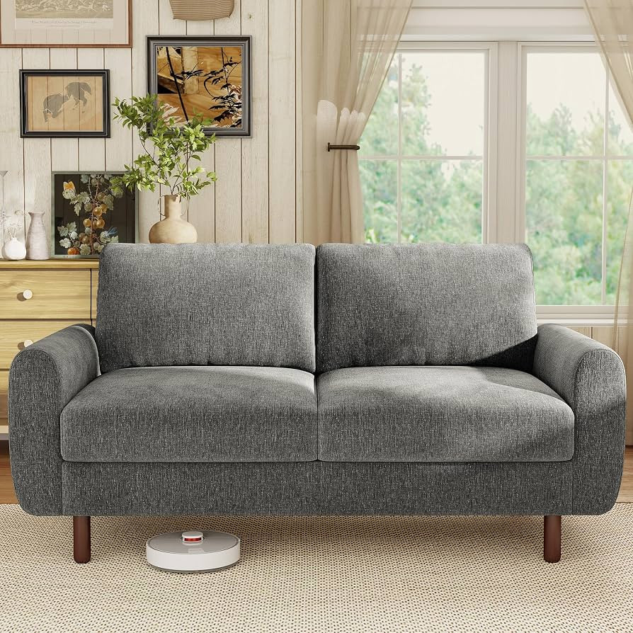 WorthFurni 68" Loveseat Sofa, Comfy Chenille Fabric Couches for Living Room with Spring Cushion a... | Amazon (US)