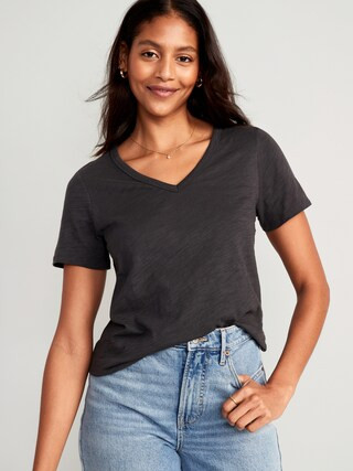 EveryWear V-Neck Slub-Knit T-Shirt for Women | Old Navy (US)