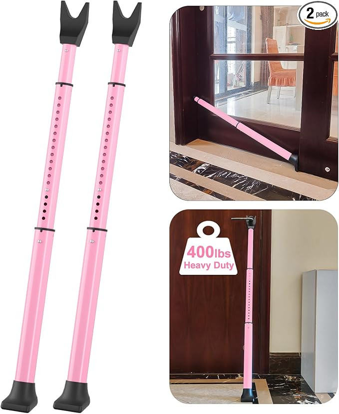 Door Security Bar, Door Stoppers Security bar,Heavy Duty Door Lock Security Door Jammer Door Stop... | Amazon (US)