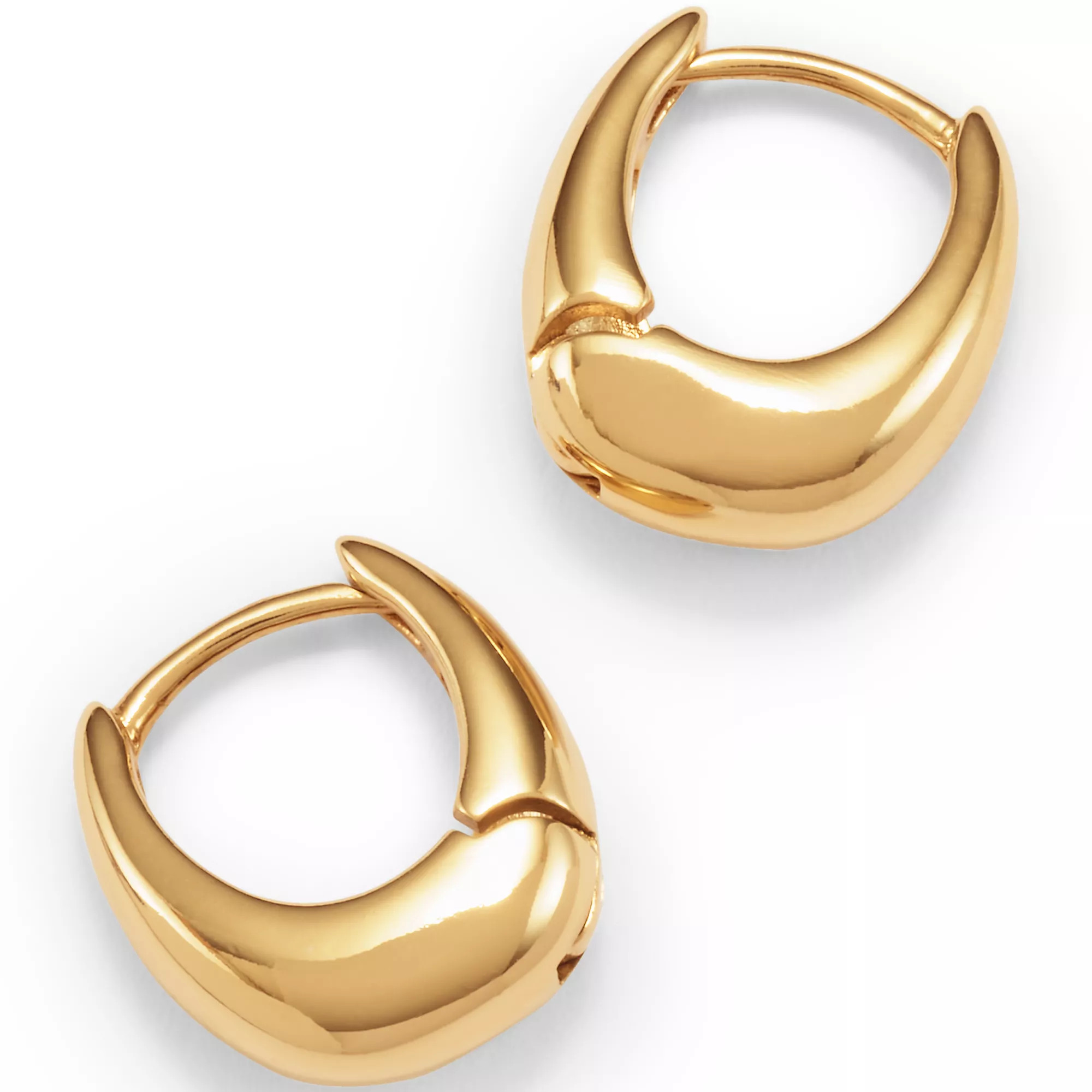 Water-Resistant Small Huggie Hoop Earrings | Lands' End (US)