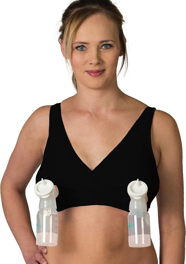 Essential Relaxed Pump&Nurse Nursing Bra with Built in Hands-Free Pumping Bra | Amazon (US)