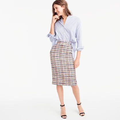 Collection pencil skirt in French tweed | J.Crew US