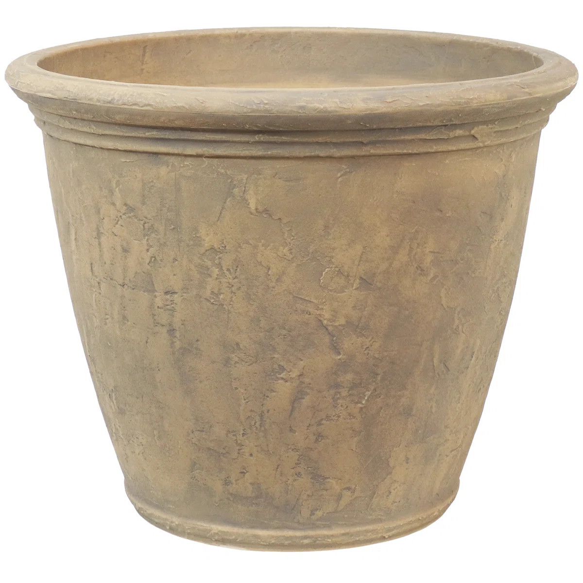 Blough 24" x 24" x 20" Round Polyresin Outdoor Planter Pot - Beige | Wayfair North America