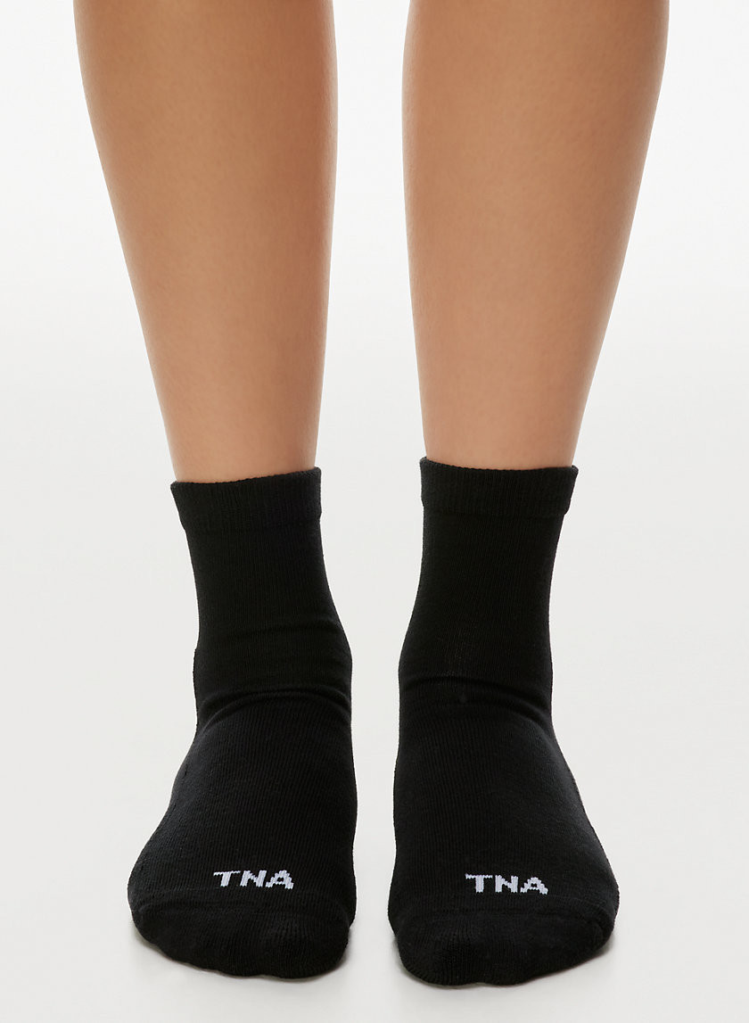 Tna Best-Ever Smooth Ankle Socks 3-Pack in Black | XS/Small | Cotton/Nylon/Other Fibre | Aritzia