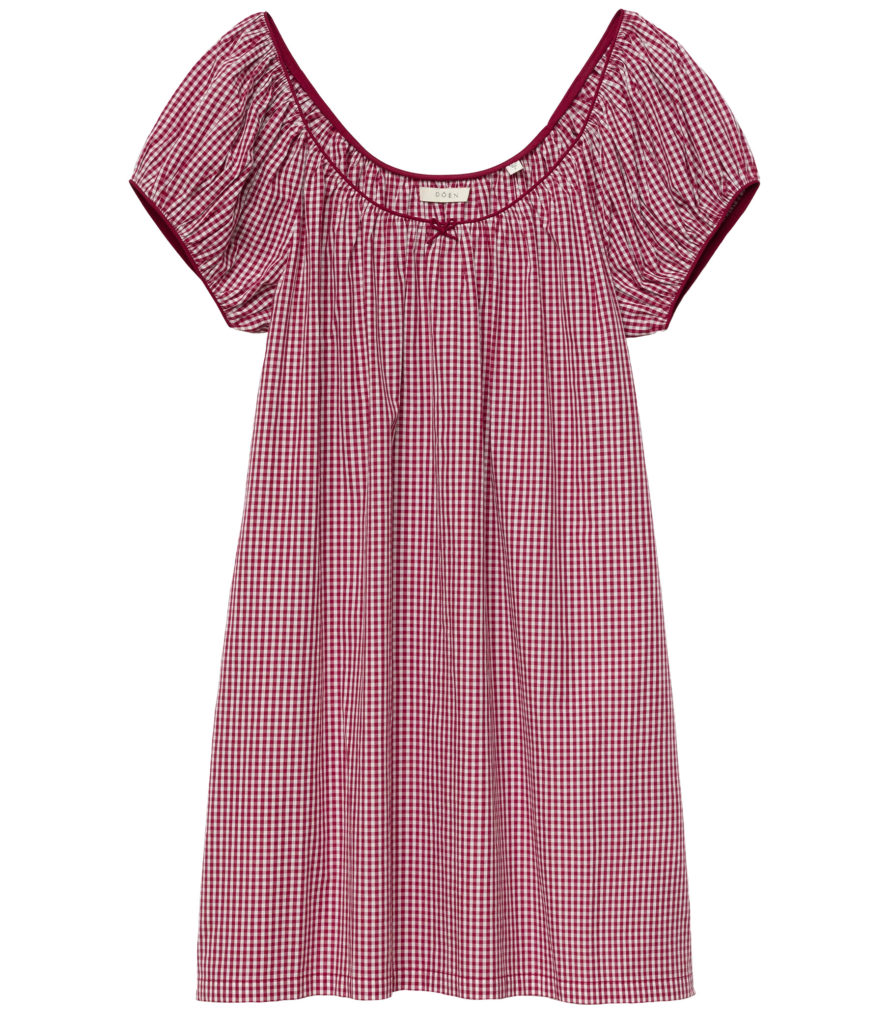 Julia Dress - Mulberry La Maddalena Gingham | D\u00d4EN | DOEN